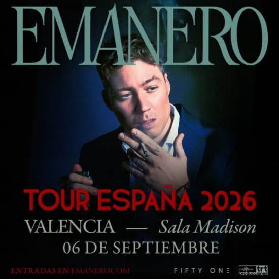 EMANERO TOUR 2026 en Valencia (Sala Madison)